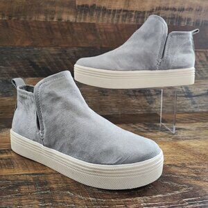 Dolce Vita Women’s Tanya Gray Suede Platform High Top Sneakers Size 7.5